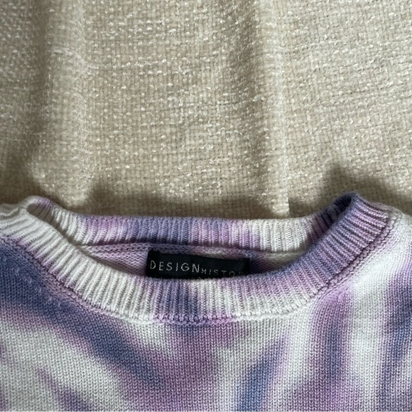 Design History woman tie dye purple white sweater size s - Picture 6 of 13
